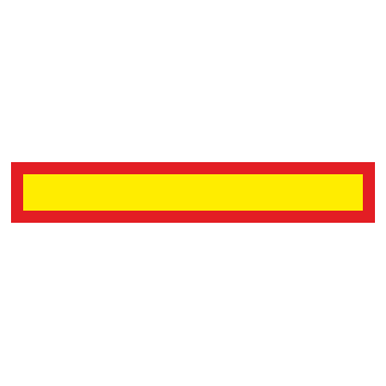 Знак «Длинномерное транспортное средство», ОЗ-2.1 (1200х200 мм, С/О пленка)