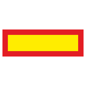Знак «Длинномерное транспортное средство», ОЗ-2.2 (600х200 мм, С/О пленка)