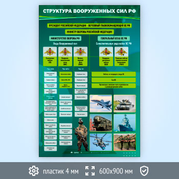 Стенд «Структура Вооружённых Сил РФ» (VU-08-ECONOMY2)